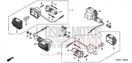 CLIGNOTANT CB500S2 de 2002